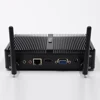 HD 4K htpc dual output usb wifi 1 lan fanless mini pc intel celeron j1800 win10 desktop computer