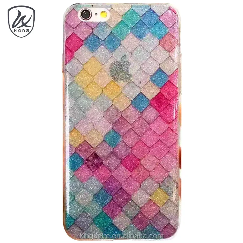 

Glitter Bling Bling For iPhone 7 Case Fish Scales Skin Phone Case