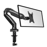 

NB F80 10-27" 2-6.5kg dual arm air press gas spring vesa 100x100 monitor desk mount stand clamp grommet base PC desk holder