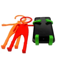 

Flexible Hanging Human Shape Silicone Flexible Hook Cell Phone Holder Multifunction Human Shape Hanger