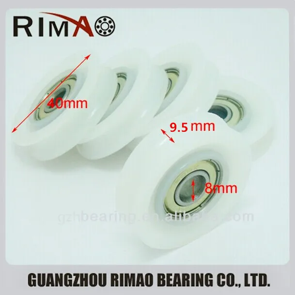 8-40-9.5mm window roller pulley roller for sliding doors or shower enclosures with free shipping