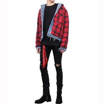 flannel denim jacket mens