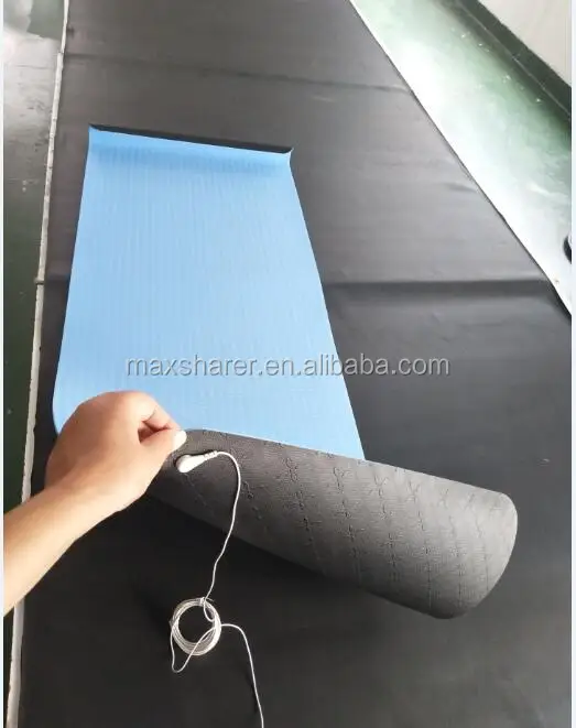 blue yoga mat