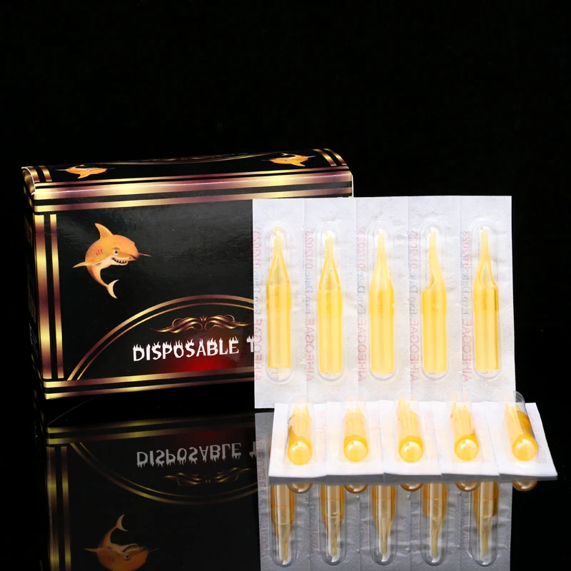 

TG3134 Professional Tattoo Needle Tool Disposable Yellow Plastic Tattoo Needle Tips
