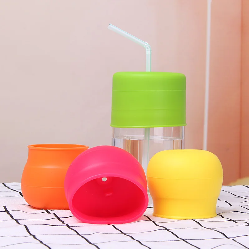 

Silicone Rubber Cup Lid With Straw Clear Custom Reusable Flexible Food Grade Silicone Lid Sets
