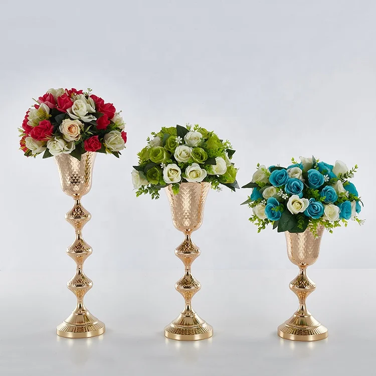 large diameter Successively high vase for latest decoration wedding