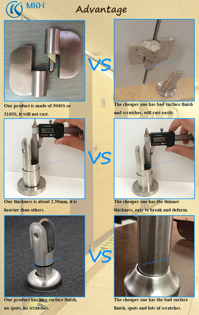 New Style Bathroom Partition Hardware Hot Sale Aluminium Alloy Toilet