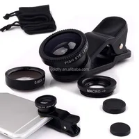 

New Arrivals 3 in1 Quick Camera Lens 180Fish Eye & Wide Angle & Macro Lens for Smartphone