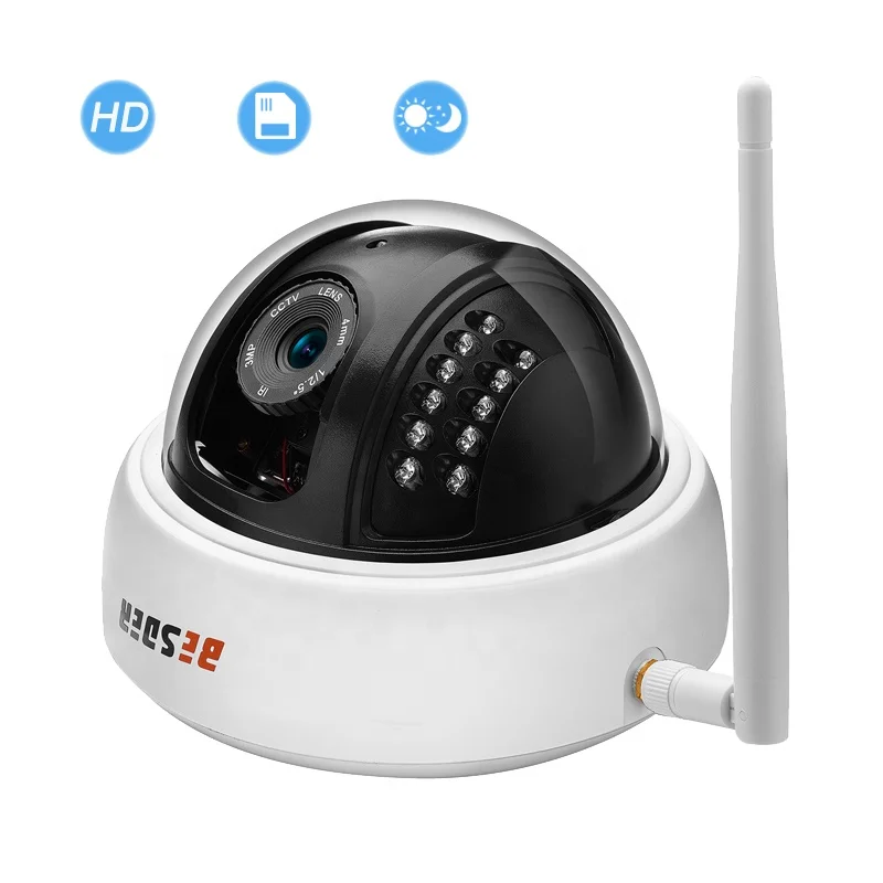 

BESDER Full HD 1080P Wireless Ip Camera Ftp Photo Alarm 2MP Wifi Home Security Ip CCTV Camera Support SD Card Max To 128GB, White
