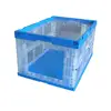 lockable plastic case transparent box plastic collapsible bins industrial storage crates plastic storage crate