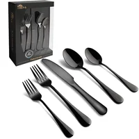 

LOW MOQ High Quality Colorful Stainless Steel Cutlery Set For Gift Banquet