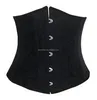 ecowalson Black steel boned tight lacing underbust waist training corset