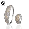 BG17338 Free jewelry samples free shipping flower engraved bangle
