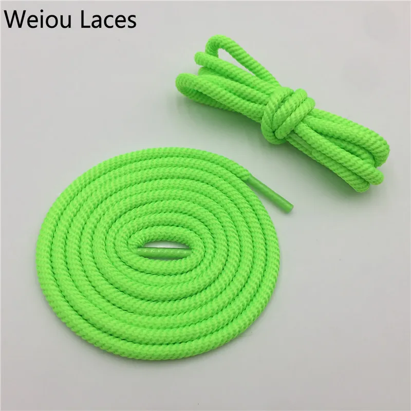 

Weiou Polyester Round Type Shoelaces Design For Shoes Hoodiecord Drawstring Waist String Multi Color Options Elastic Laces, White and black,support any color