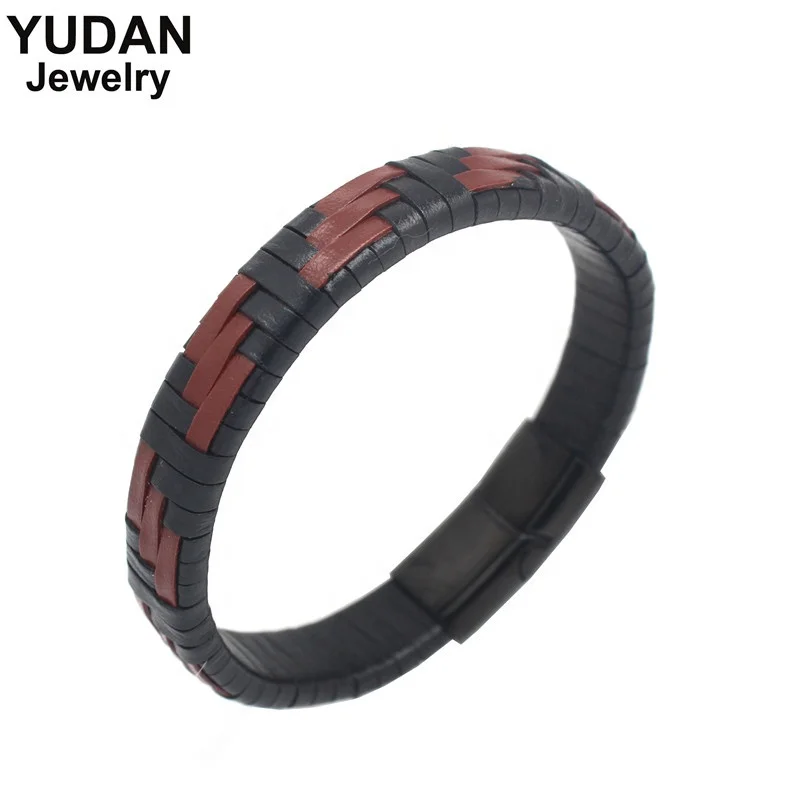 

2019 Fashion Mens bracelet Genuine leather braid bracelet
