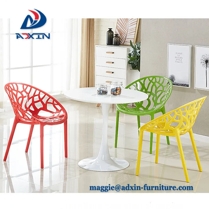 Morden Outdoor Furniture Vip Plastic Chair Round Back Plastic Chairs