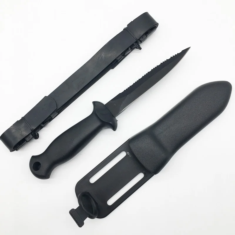 

spearfishing knife scubadiving knife rescue knife, Black or other color