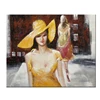 hot selling sexy nude girls picture canvas framed oil paintings