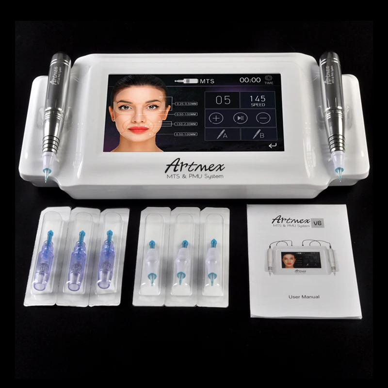 

ARTMEX V8 digital permanent makeup machine eyebrow tattoo gun, White