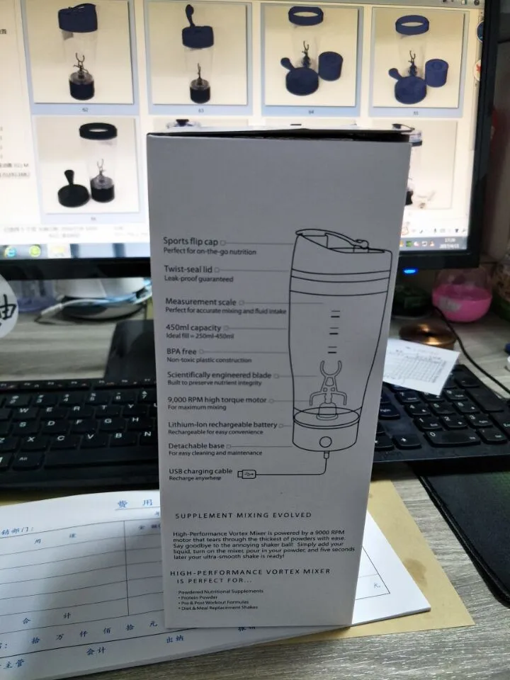 Factory offer Electric protein shaker with mixer powder