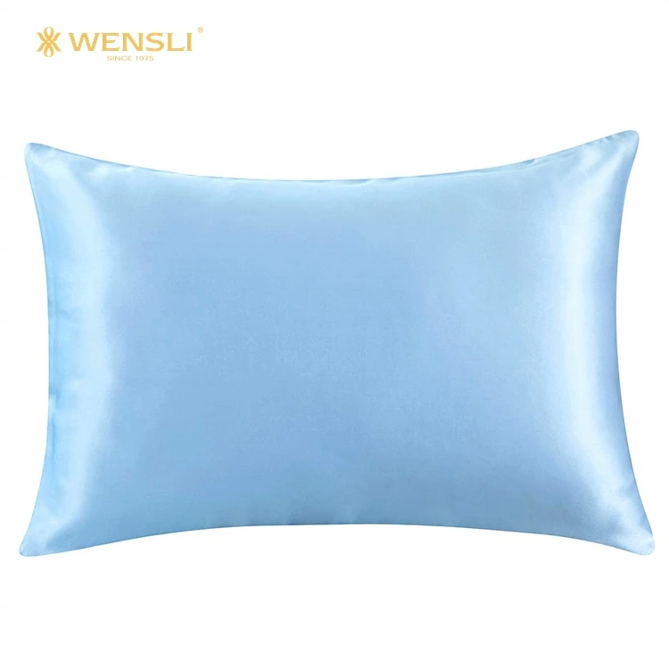 Wholesale 100% Natural Mulberry Satin Silk Pillow Covers Custom Logo Pillowcase - Buy Satin ...