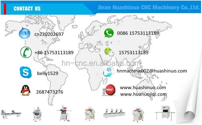 Double head welding machine upvc windows and doors fabrication factory
