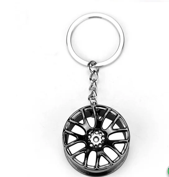 Automotive Wheel Hub Key Ring Modified Car Parts Metal Key Chain Car ...