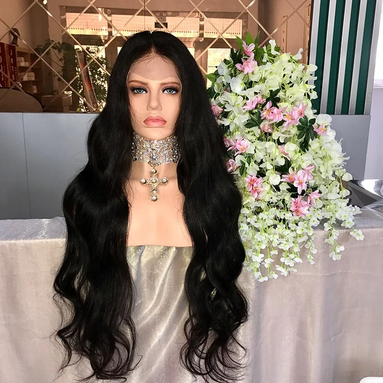 

Extra Long Body Wave Expensive Human Hair Wigs Front Lace Wig Natural Hair Wigs For Black Women