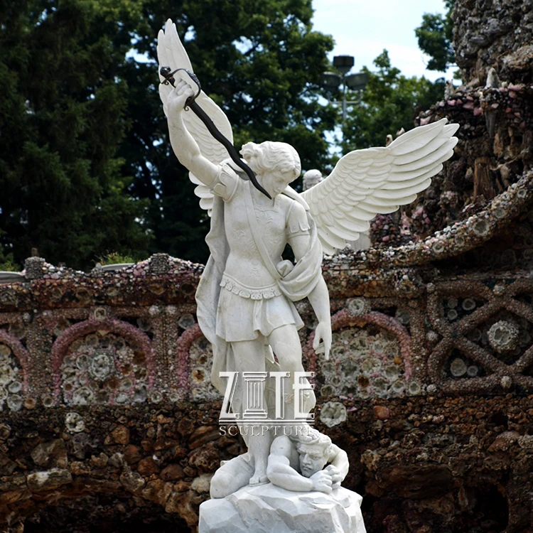 Classic Outdoor Garden Archangel St Michael Marble Sculpture Statue Buy St Michael Marble Sculpture Archangel St Michael Marble Sculpture St Michael Statue Product On Alibaba Com