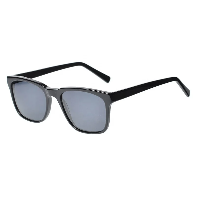 

New Arrival Classic Custom Logo Acetate Sun Glasses Plastic Frame Fashion Myopia Sunglasses, Black