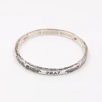 

Hot selling fashionable friendship customized engraved lettering wristband bangle bracelet