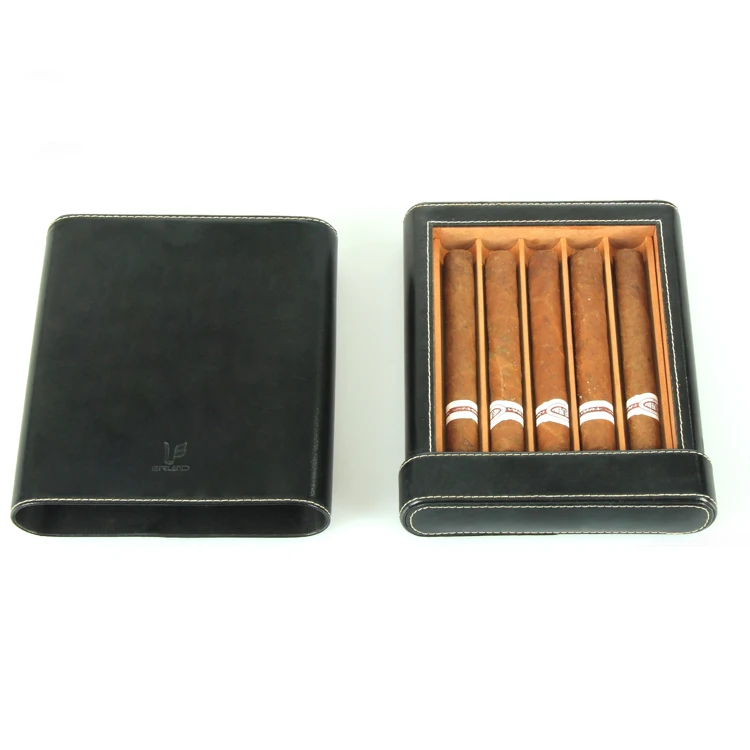 

Multiple cigar tubes Leather Cigar Holder TravelBlack Case Cutter Set, All design colors are available