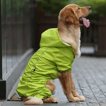 Pet Dog Hooded Jas Hujan Untuk Menengah Untuk Anjing Besar