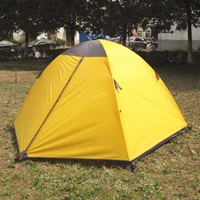 

2 Persons Yellow Waterproof Durable Layers Camping Tent