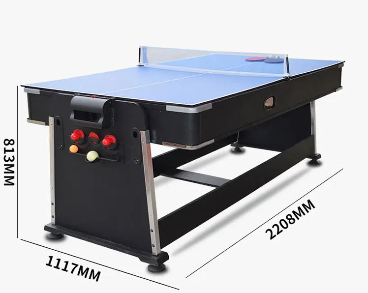 4 In 1 Pool Table Air Hockey Sprin Around Pool Table With Air Hockey