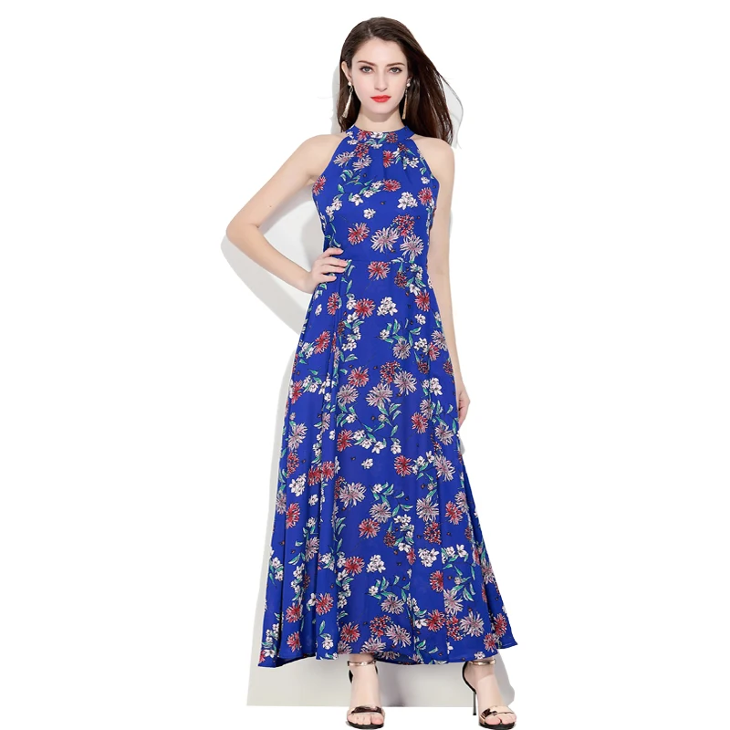 

2018 Spring New Ladies Fashion Dress Sleeveless Sexy Dress