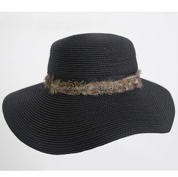 ladies black summer hats