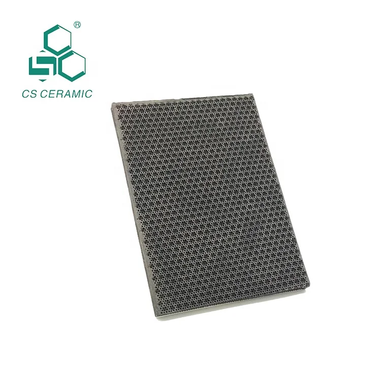 
Customized Materials Dimensions rhombus Square Round Cordierite BBQ grill insulating infrared honeycomb ceramic burner plate 