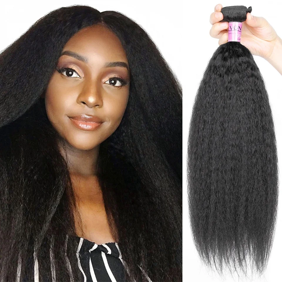 

Yvonne Wholesale Natural Brazilian Kinky Straight Weave Hair