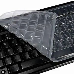 Clear Universal Keyboard Skin Protector Cover for PC Computer Desktop / . Clear Universal Keyboard Skin Protector Cover for PC Computer Desktop . . . . Computer Keyboard Cover Made from