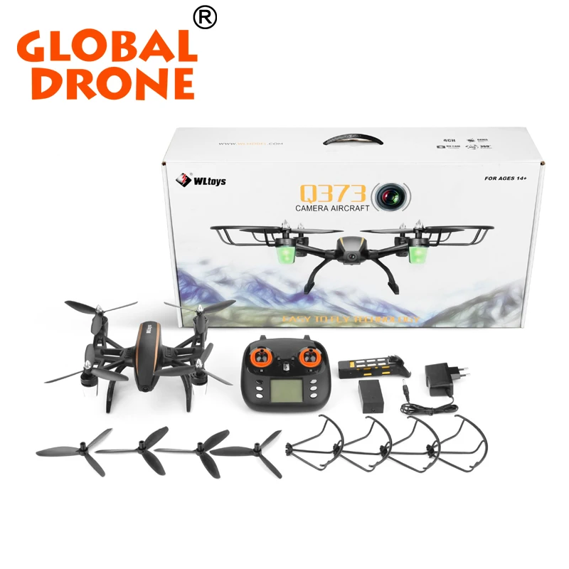 

New WLtoys Q373 UAV With 0.3MP / 2MP HD Camera Wifi FPV Rc Quadcopter Drone 14mins Long flight time High Speed Racing Helicopter