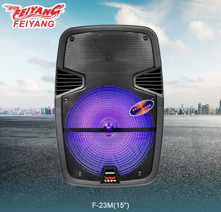 Feiyang 15 Inch Karaoke Speaker Empty Plastic Speaker With