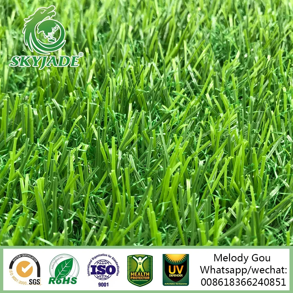28mm 14700stitches Three Colors Turf Artificial Grass For Saudi Arabia
