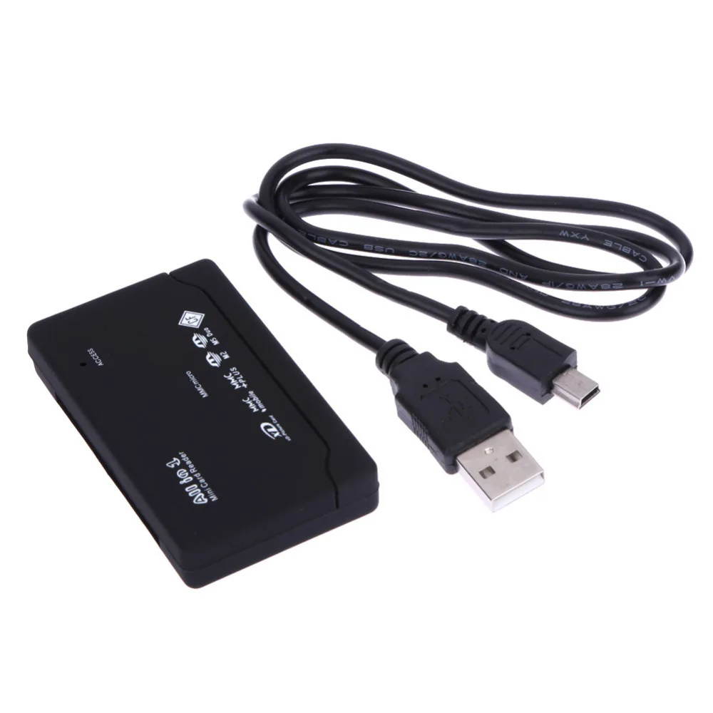 

All in One Memory Card Reader USB External SD MMC XD CF Support USB V2.0 full Speed Specification