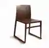 High quality wooden dining chair sled chair living room coffee shop restaurant use