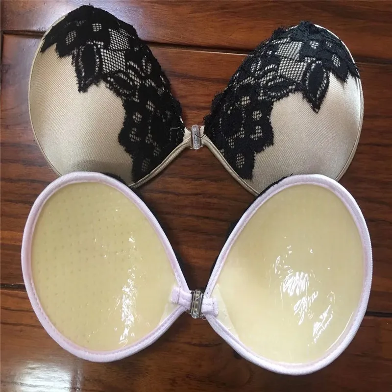 invisible silicone self adhesive bra for backless dress