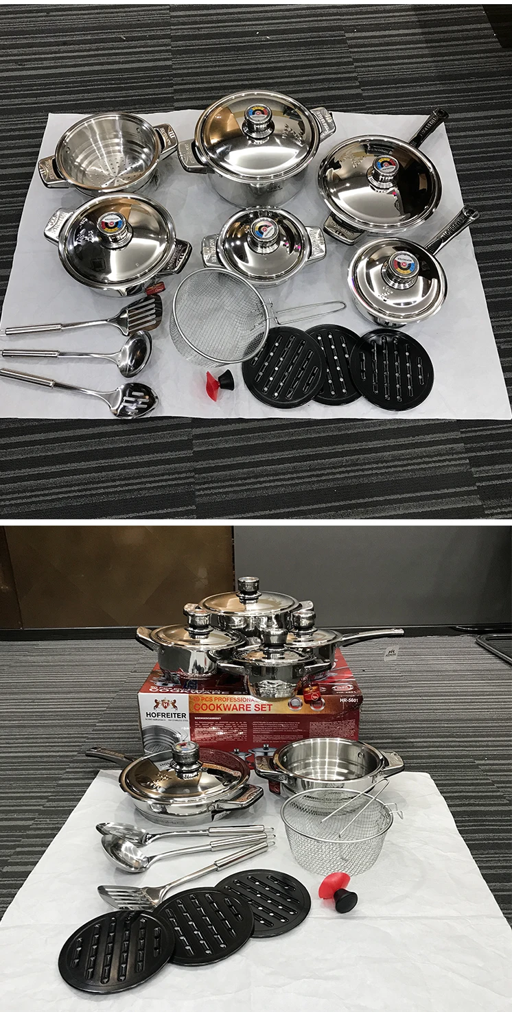 20pcs New Fashion German Style Double Handle Stainless Steel Prestige