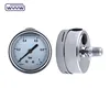 dial screw type oil filled back connection pressure gauge