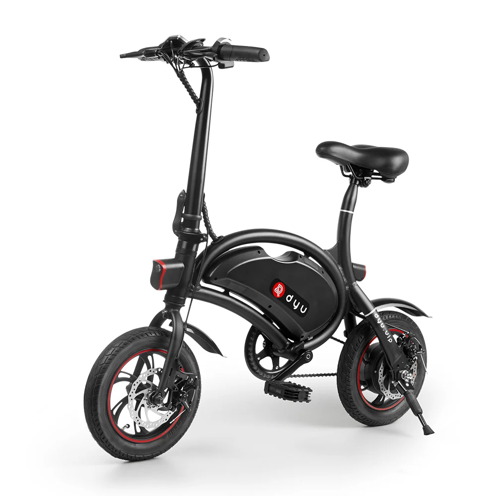 

12 Inch DYU Portable Small Model Foldable City Electric Bicycle Lithium Battery 200 - 250W 36V 10 - 30 Km 3-4 Hours Brushless Ce