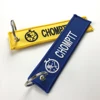 Design custom hot sale key chain with Embroidered logo